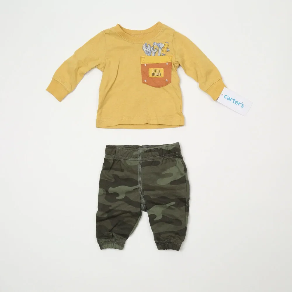 Carter's Baby Boys Long Sleeves T-shirt and Joggers Multi Size Newborn 1229